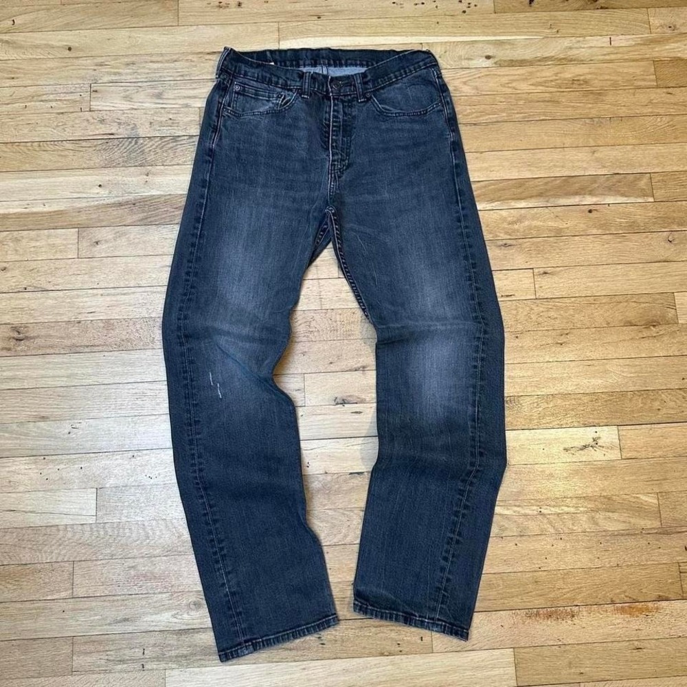Levi's 505 Black Faded Denim Jeans